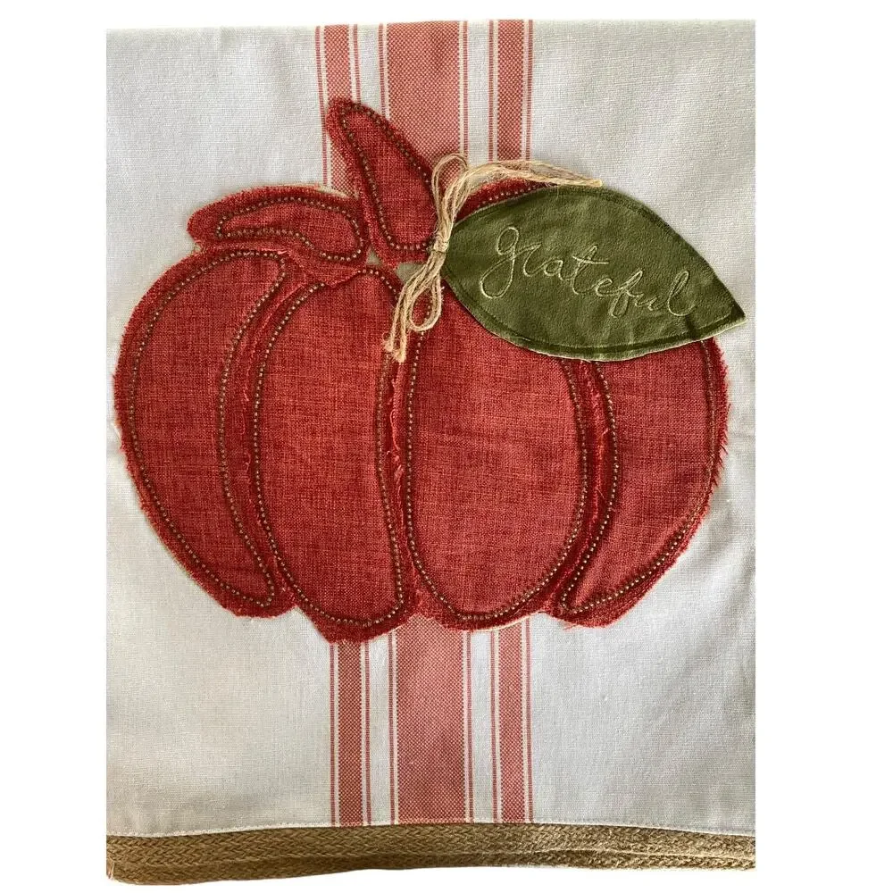 Splendid Home Embroidered Pumpkin Harvest Fall Table Runner 72